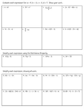 Pre-Algebra Math Review Packet | Resources - Math in the Middle