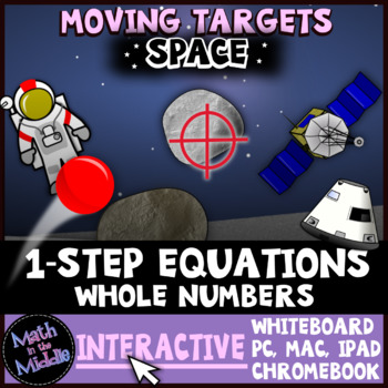 One-Step Equations with Whole Numbers Moving Targets Interactive Review Game-image
