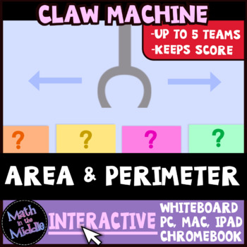 Area, Perimeter, & Circumference Claw Machine Interactive Review Game-image