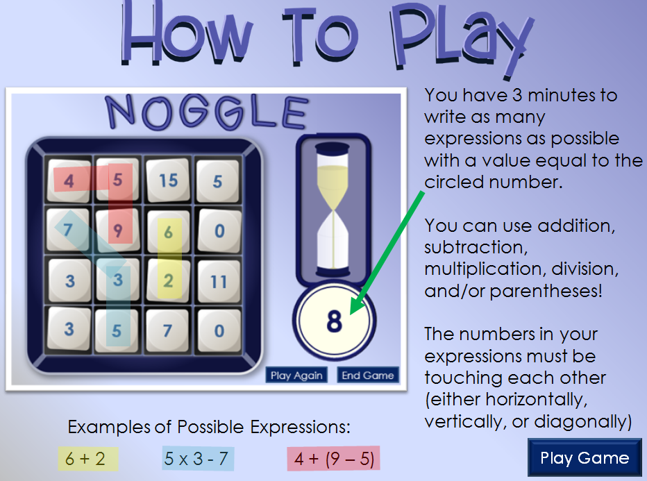 noggle instructions