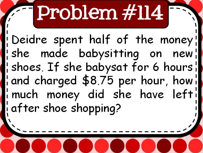 180 Daily Middle School Word Problems| Problem of the Day| Math in the Middle