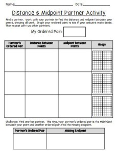 Having Fun with Distance and Midpoint - Math in the Middle