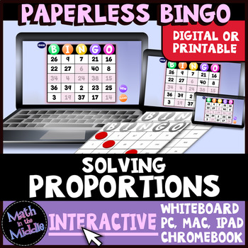 Solving Proportions Interactive Bingo Review Game-image