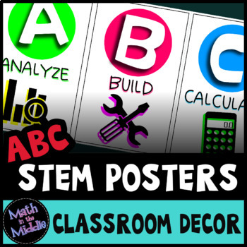 STEM Posters - ABCs of STEM Alphabet Classroom Decor-image
